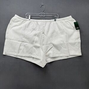 Wild Fable Women's White Athletic Lounge‎ Shorts 4X Elastic Waist Pockets